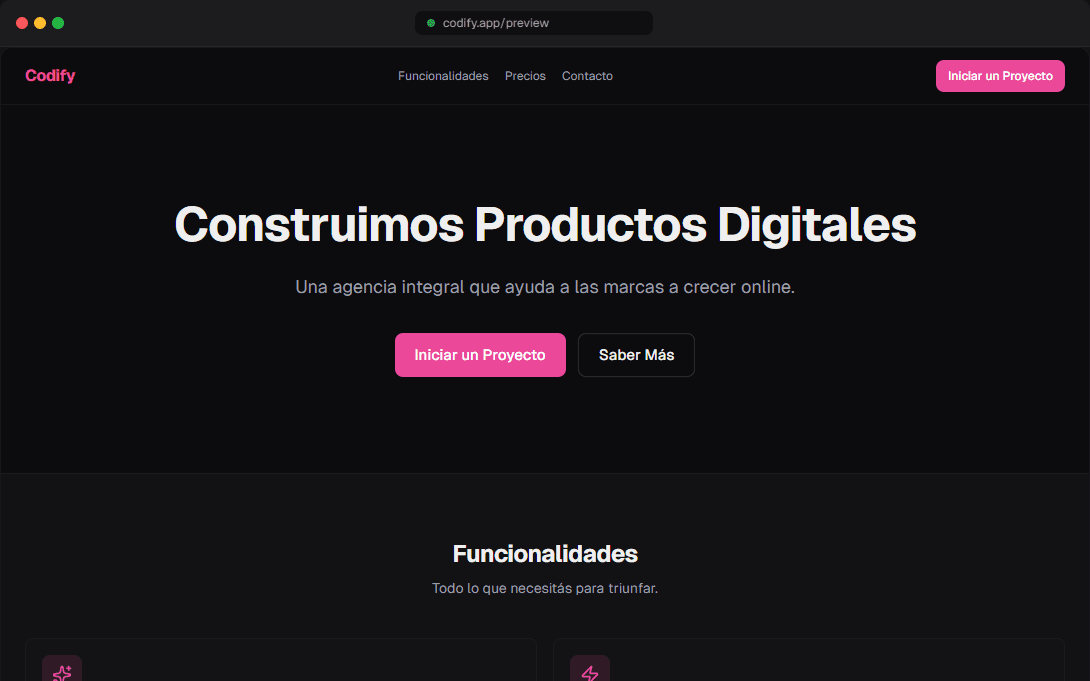 Vista previa de la plantilla Agencia